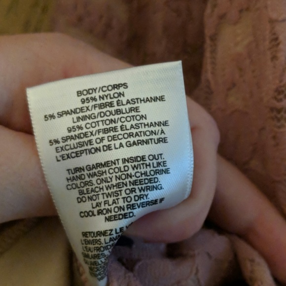 Lace Cross Back Thong Bodysuit - Picture 6 of 6